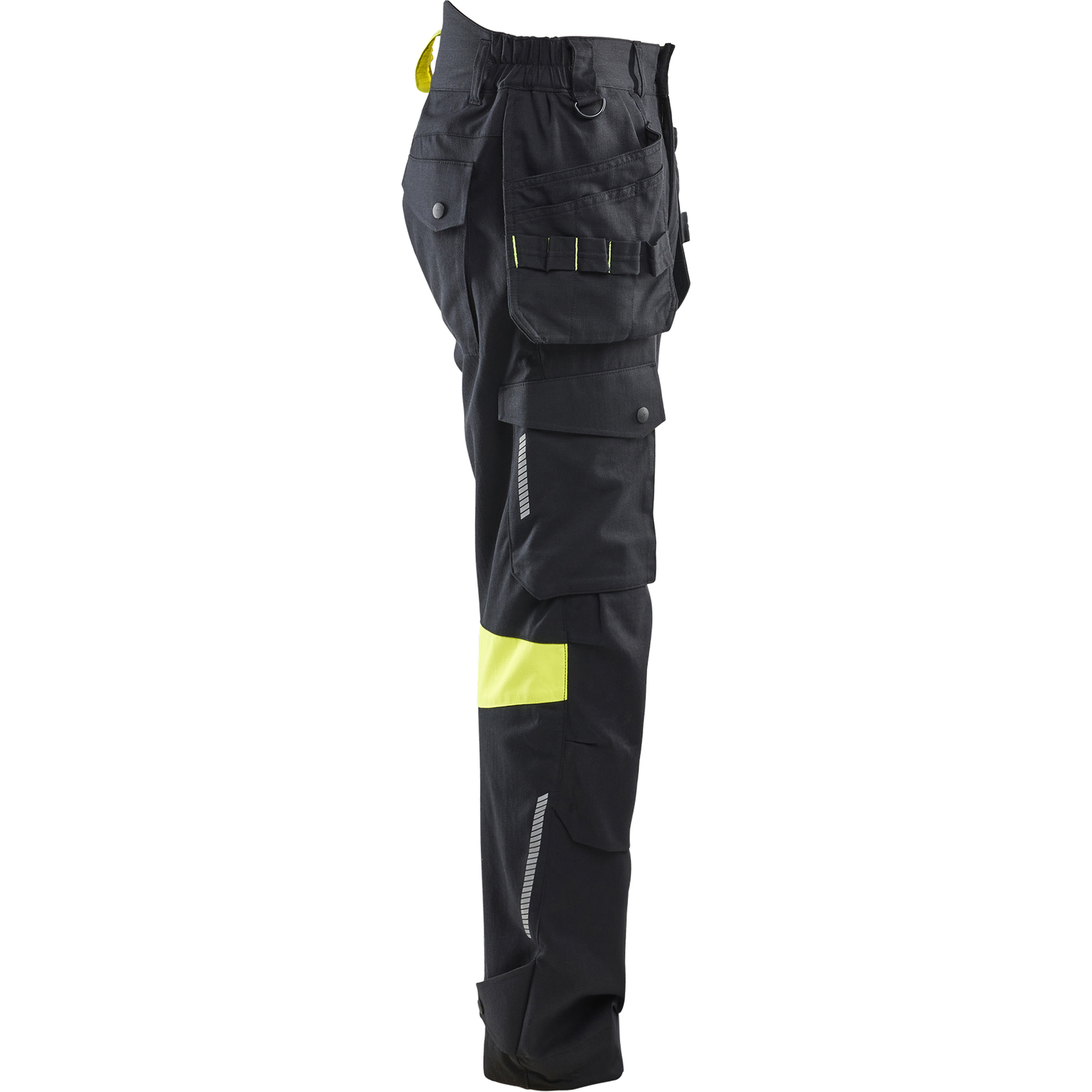 Blaklader Craftsman Work Trousers, Black/Yellow (2)