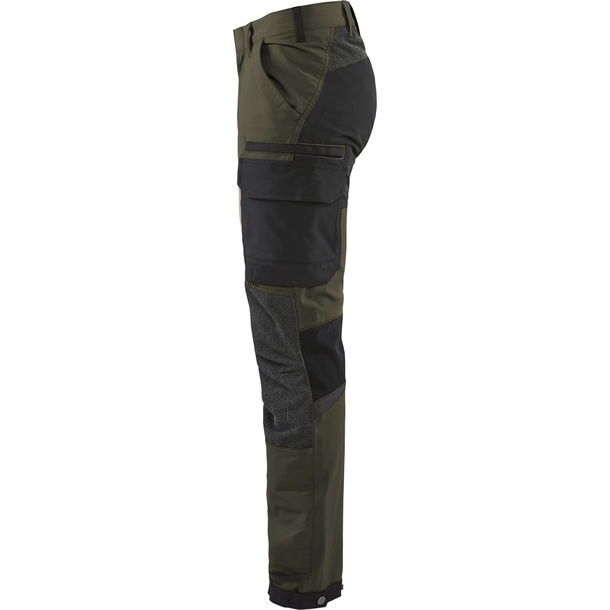 Blaklader 4-Way Service Stretch Work Trousers, Dark Olive Green/Black (3)