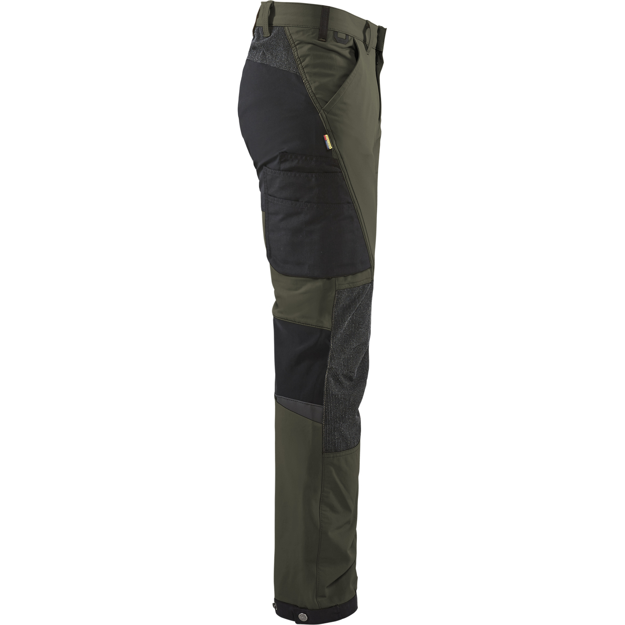 Blaklader 4-Way Service Stretch Work Trousers, Dark Olive Green/Black (2)