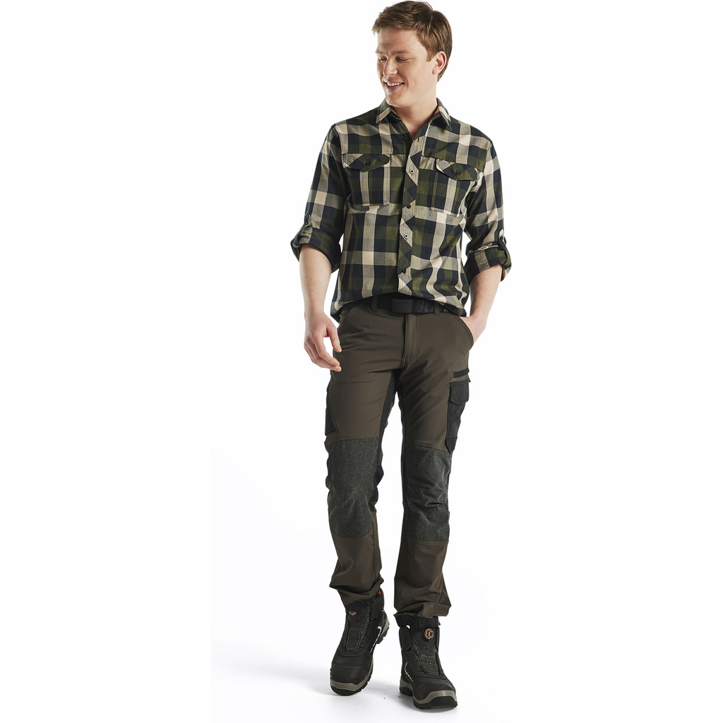 Blaklader 4-Way Service Stretch Work Trousers, Dark Olive Green/Black (5)