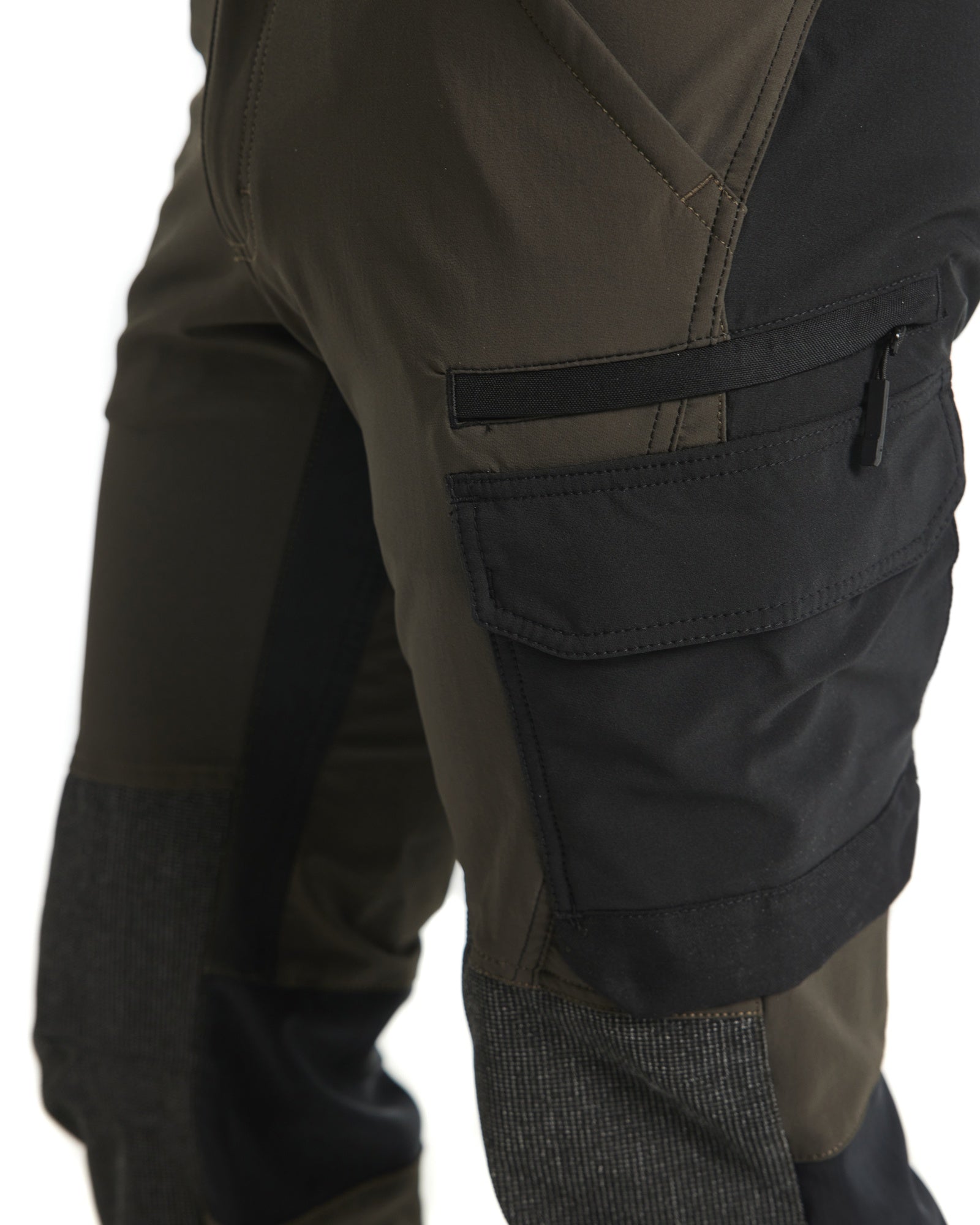 Blaklader 4-Way Service Stretch Work Trousers, Dark Olive Green/Black (6)