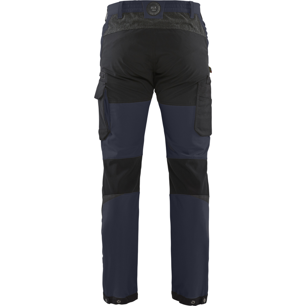 Blaklader 4-Way Stretch Service Work Trousers, Dark Navy/Black (4)
