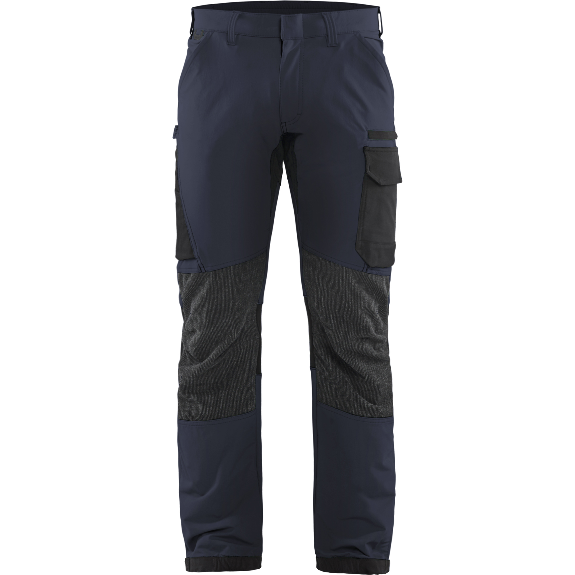Blaklader 4-Way Stretch Service Work Trousers, Dark Navy/Black