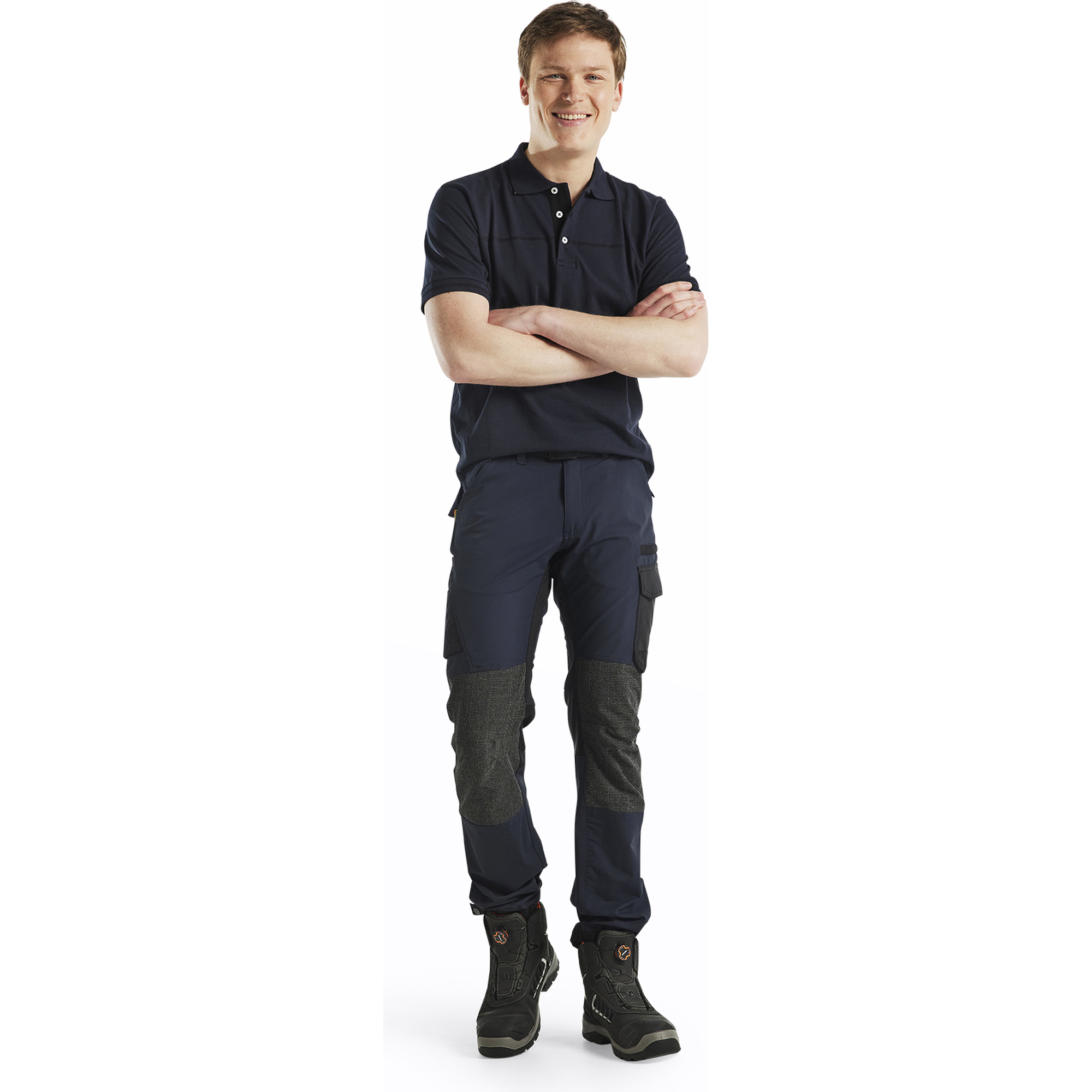Blaklader 4-Way Stretch Service Work Trousers, Dark Navy/Black (5)