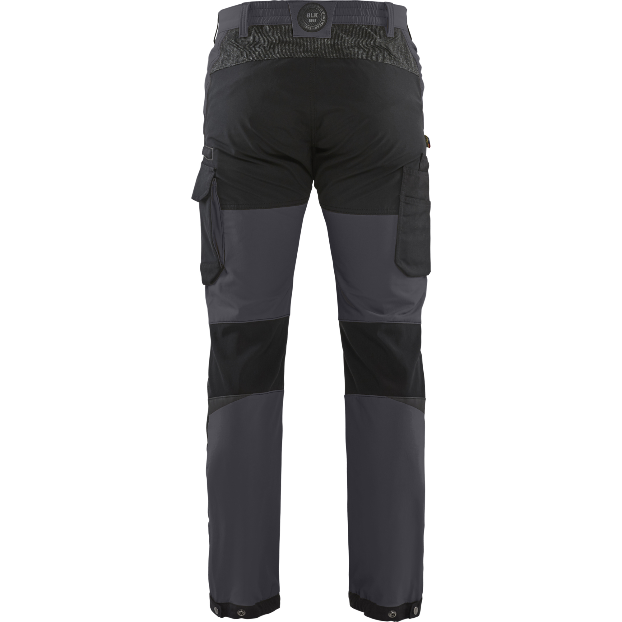 Blaklader 4-Way Service Stretch Work Trousers, Medium Grey/Black (4)