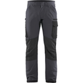 Blaklader 4-Way Service Stretch Work Trousers, Medium Grey/Black