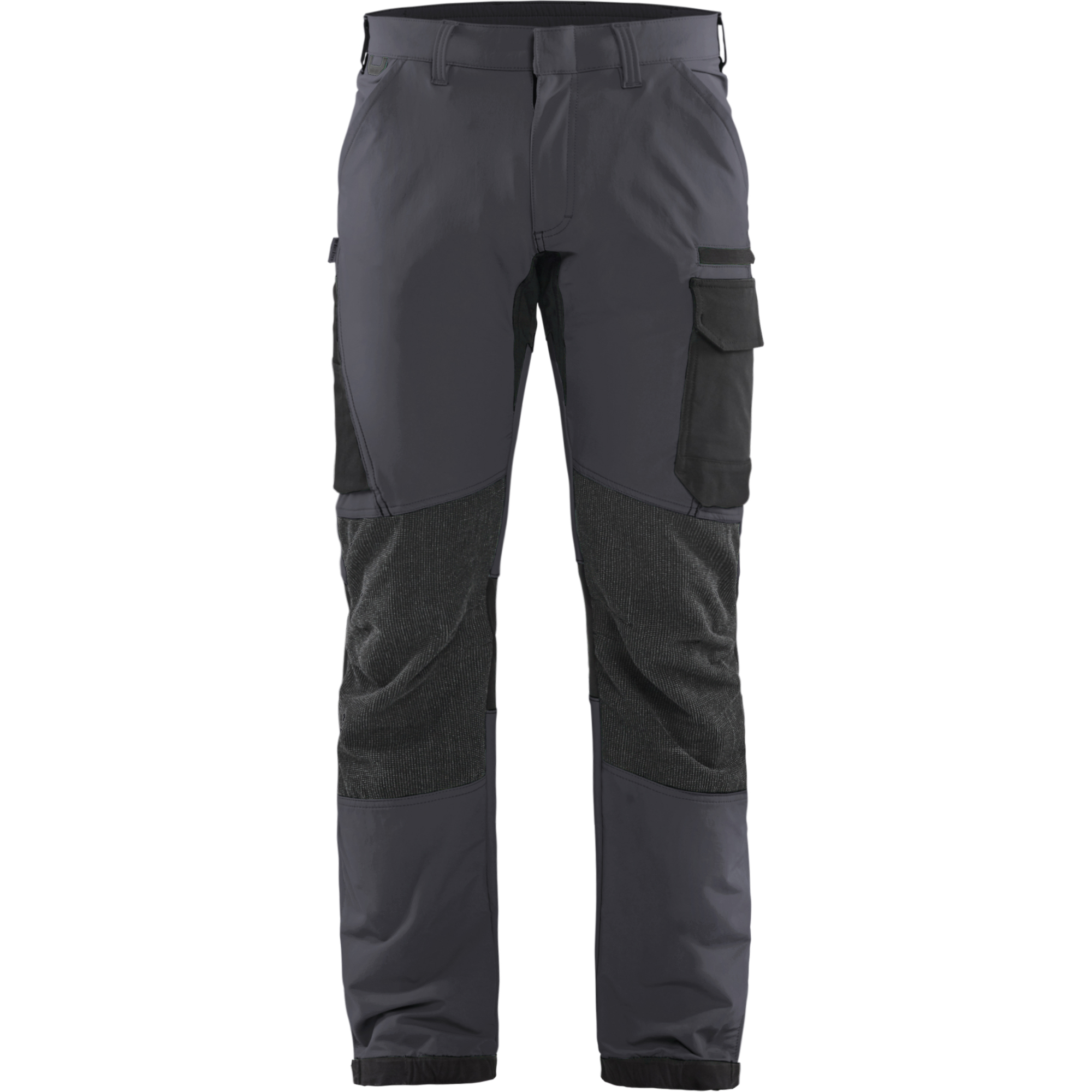 Blaklader 4-Way Service Stretch Work Trousers, Medium Grey/Black
