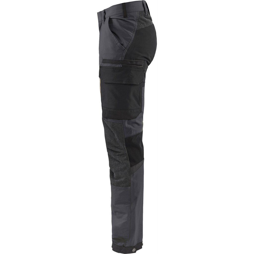 Blaklader 4-Way Service Stretch Work Trousers, Medium Grey/Black (3)