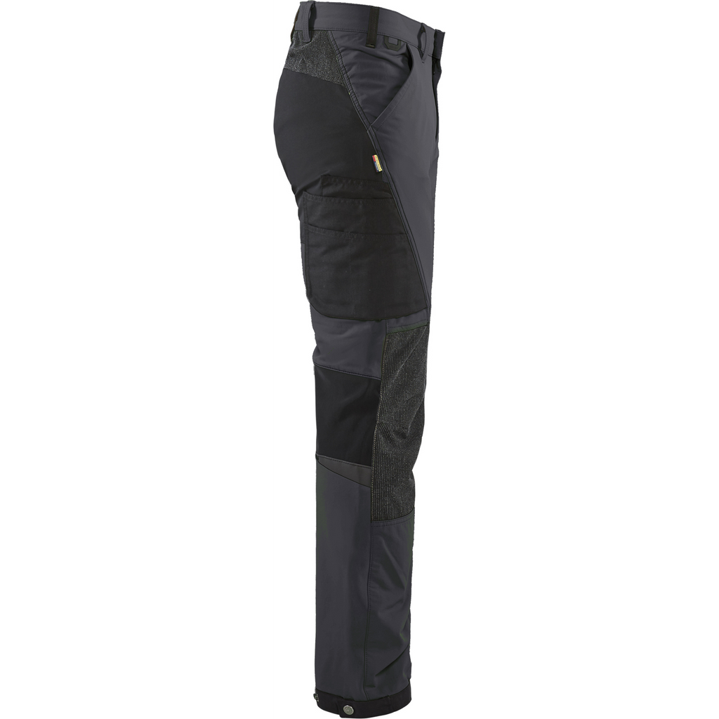 Blaklader 4-Way Service Stretch Work Trousers, Medium Grey/Black (2)