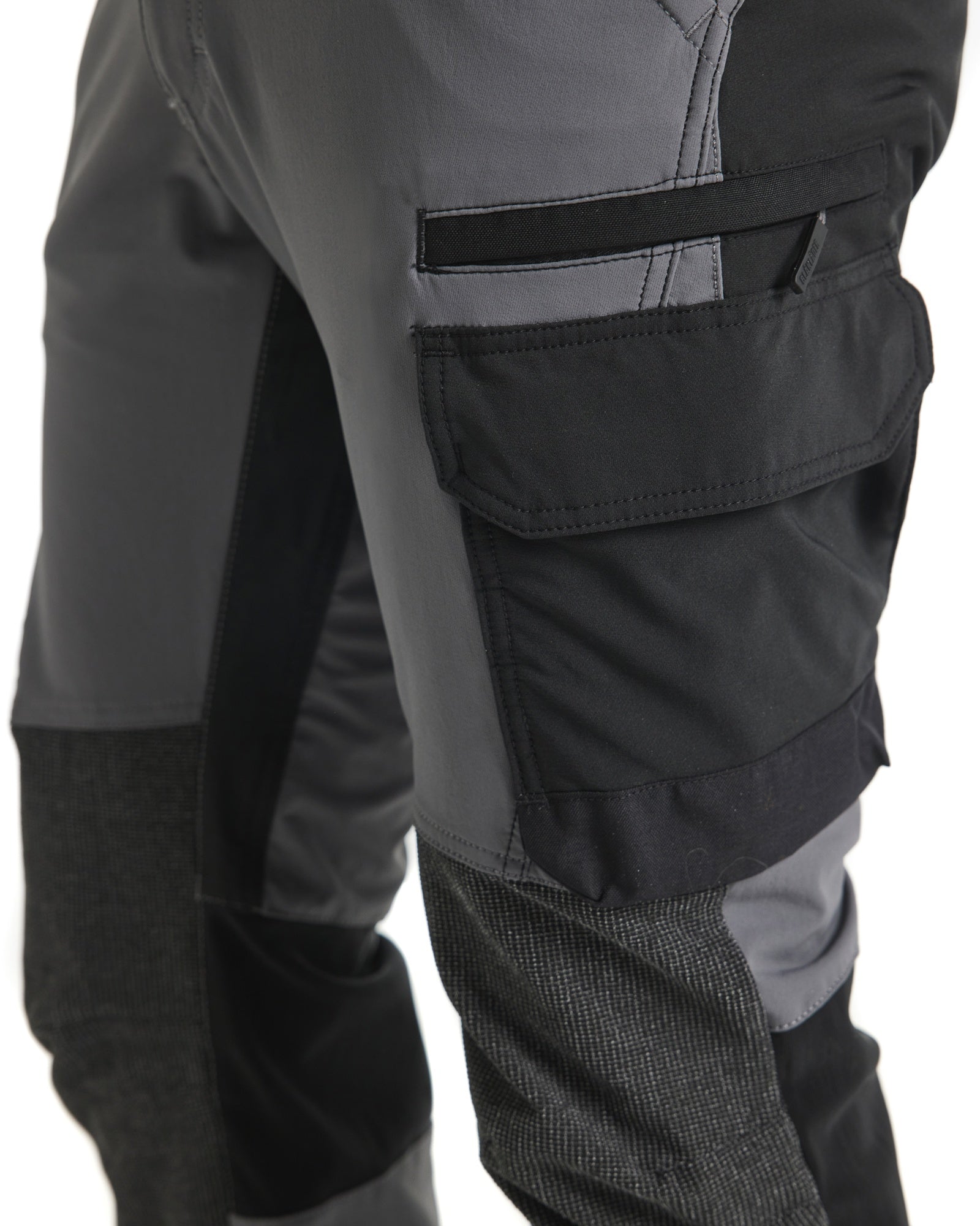 Blaklader 4-Way Service Stretch Work Trousers, Medium Grey/Black (6)