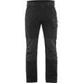 Blaklader 4-Way Service Stretch Work Trousers, Black/Yellow
