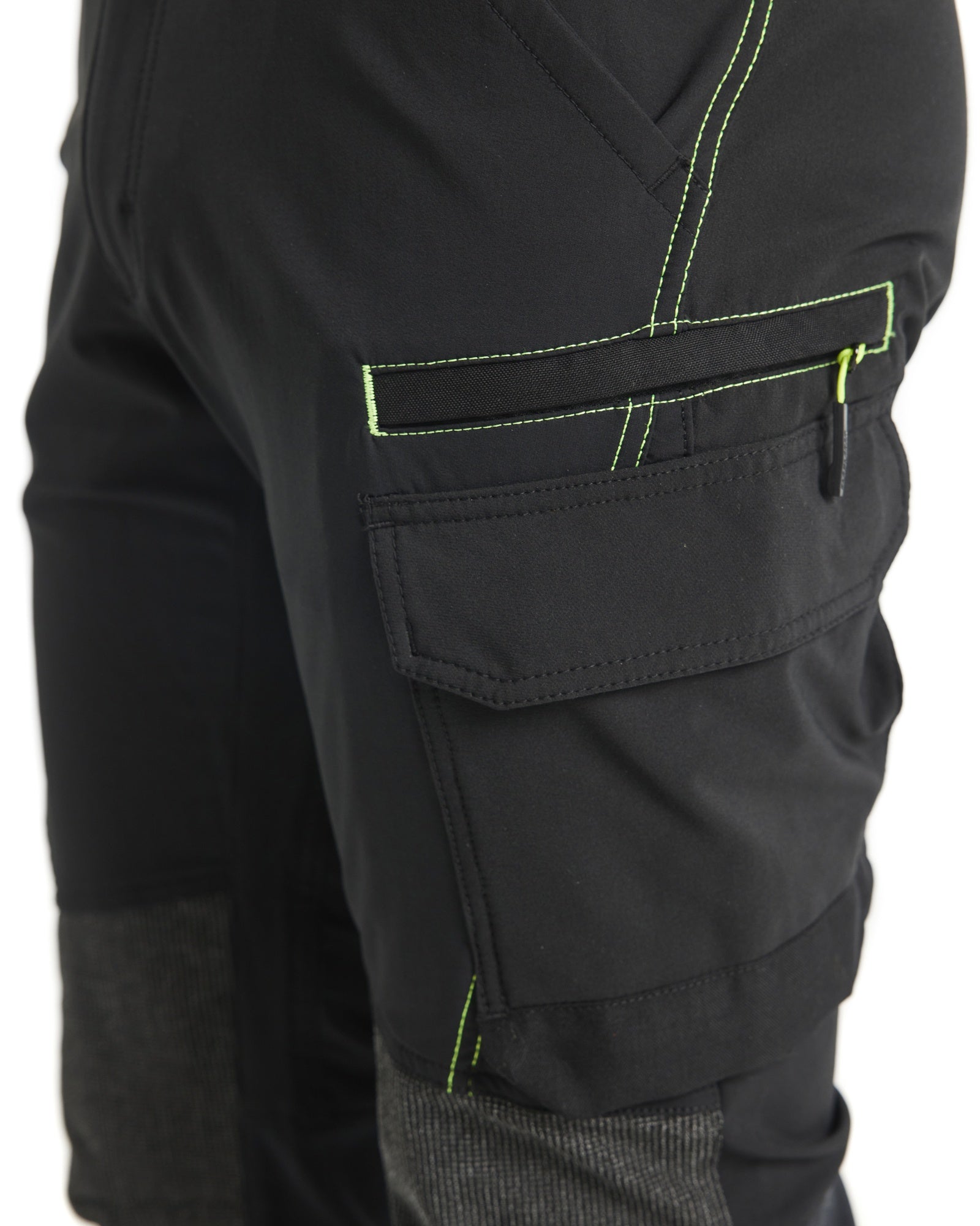 Blaklader 4-Way Service Stretch Work Trousers, Black/Yellow (6)