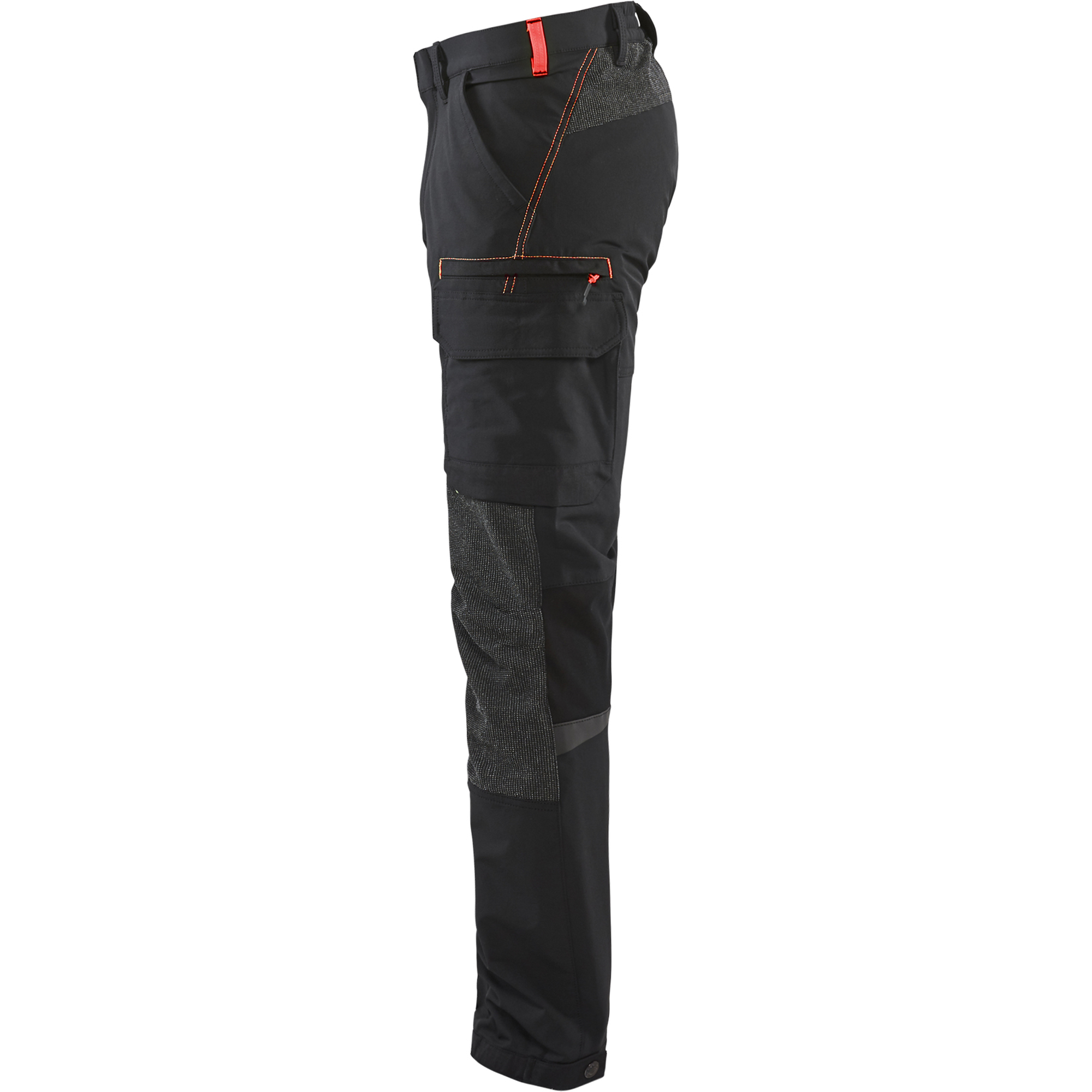 Blaklader 4-Way Stretch Service Work Trousers, Black/Red (3)