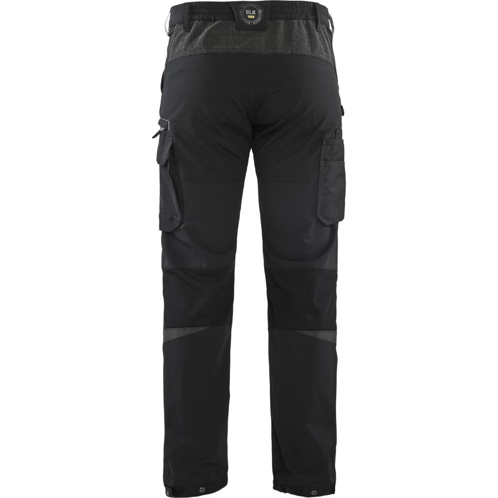 Blaklader 4-Way Service Stretch Work Trousers, Black/Dark Grey (4)