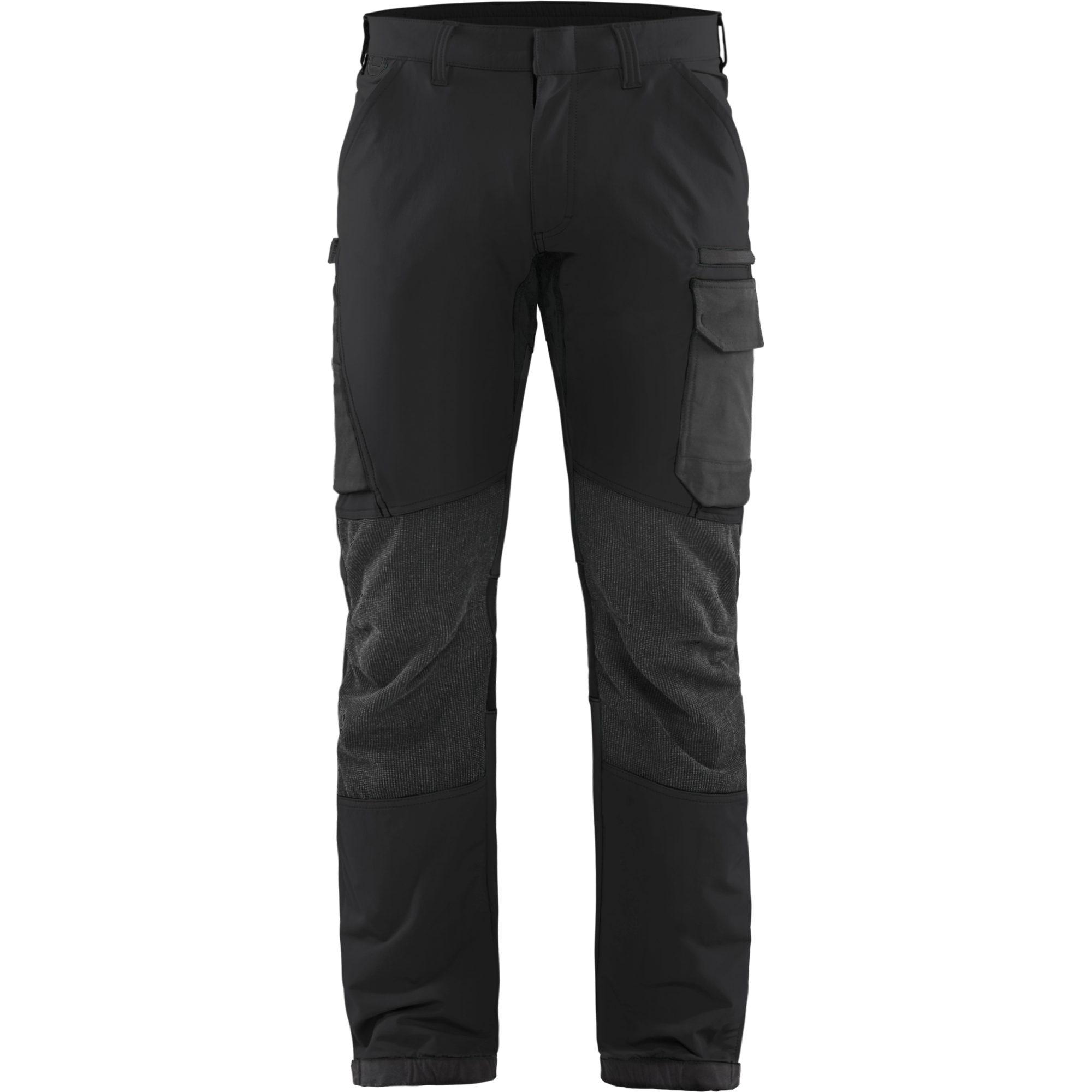 Blaklader 4-Way Service Stretch Work Trousers, Black/Dark Grey