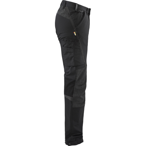 Blaklader 4-Way Service Stretch Work Trousers, Black/Dark Grey (2)