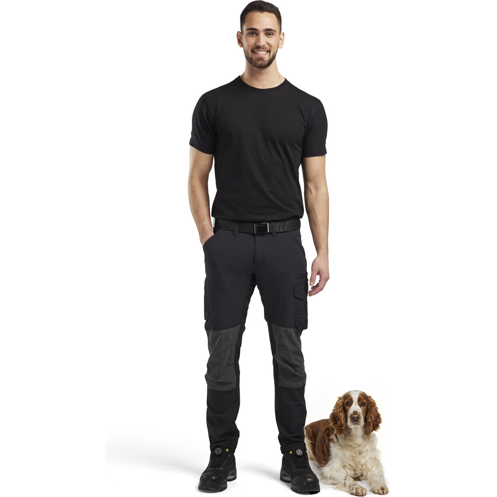 Blaklader 4-Way Service Stretch Work Trousers, Black/Dark Grey (5)