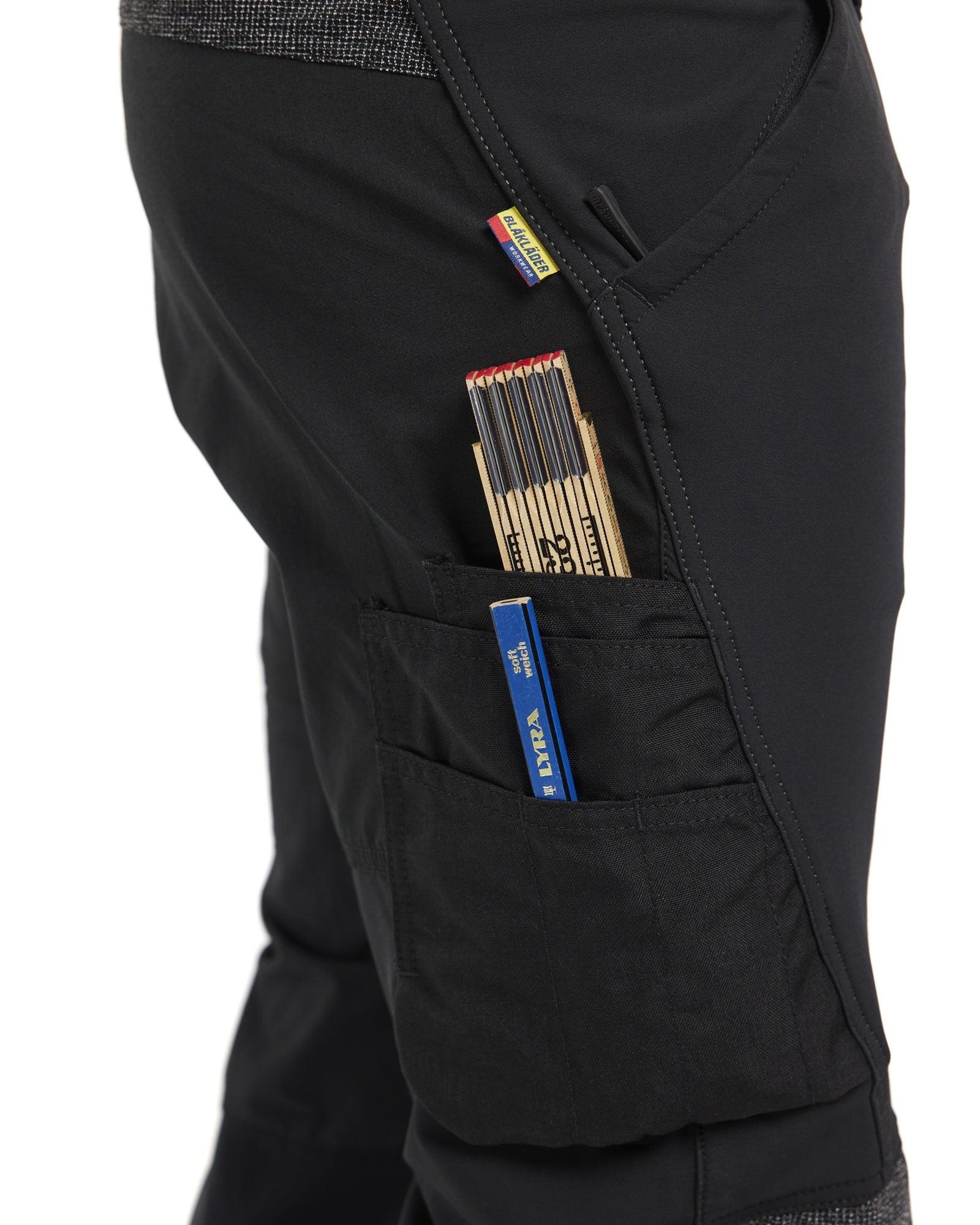 Blaklader 4-Way Service Stretch Work Trousers, Black/Dark Grey (9)