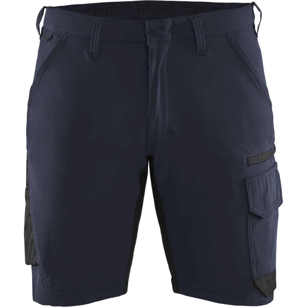 Blaklader 4-Way Service Stretch Shorts, Dark Navy/Black