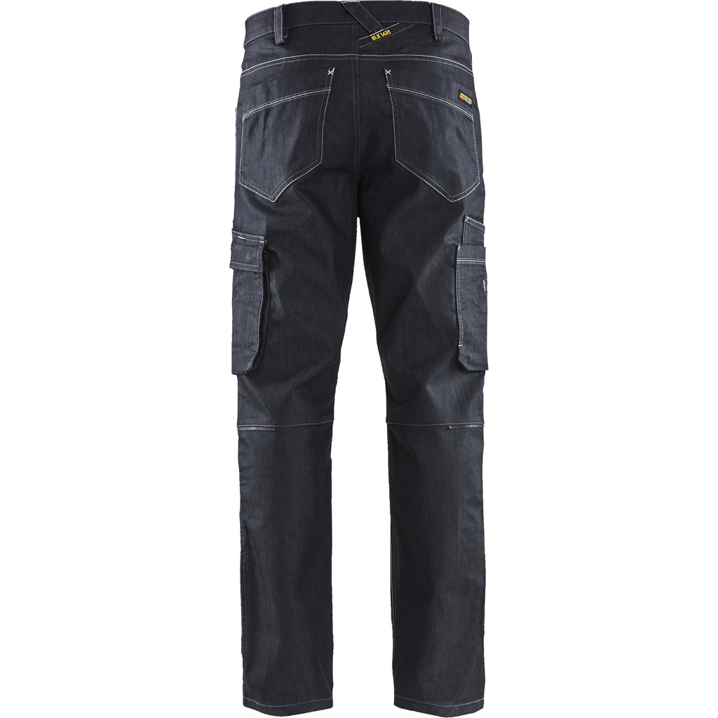 Blaklader Stretch Denim Work Trousers, Navy Blue (4)