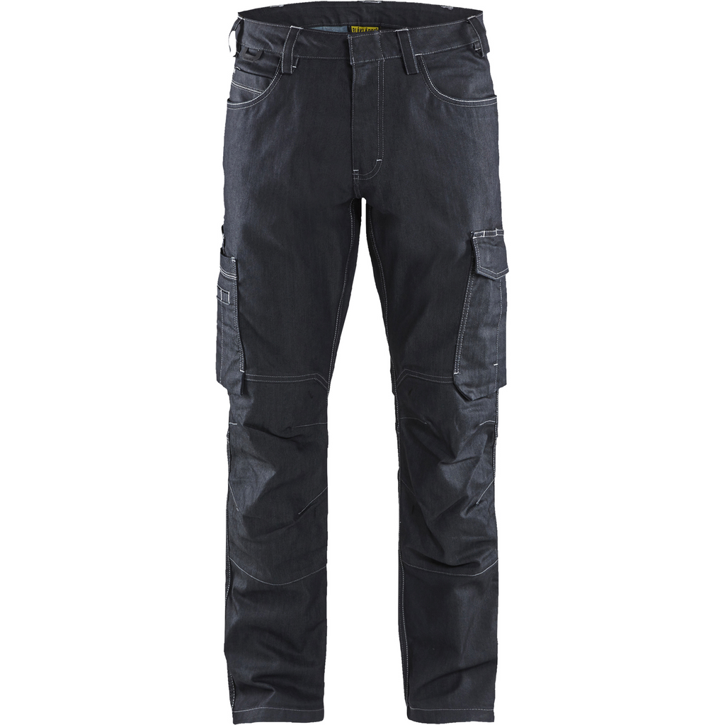 Blaklader Stretch Denim Work Trousers, Navy Blue