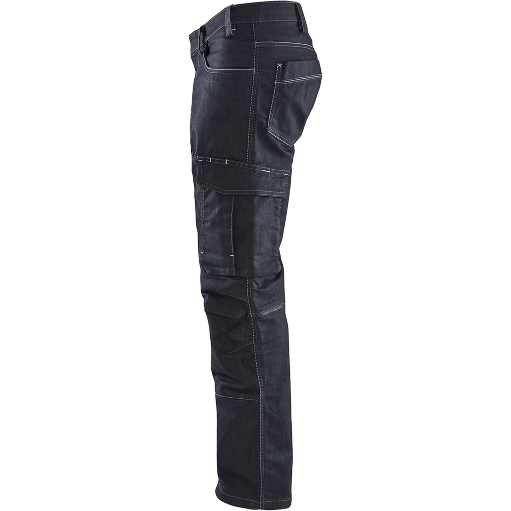 Blaklader Stretch Denim Work Trousers, Navy Blue (3)