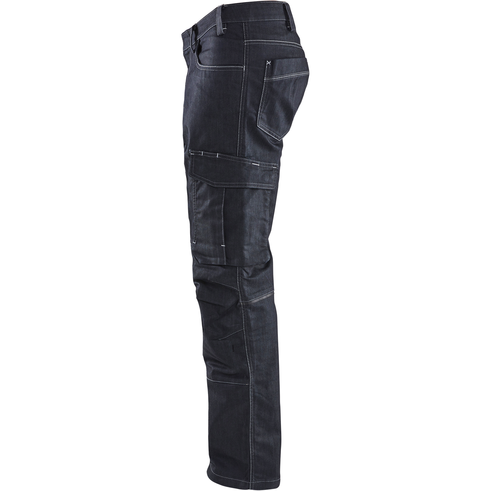 Blaklader Stretch Denim Work Trousers, Navy Blue (3)