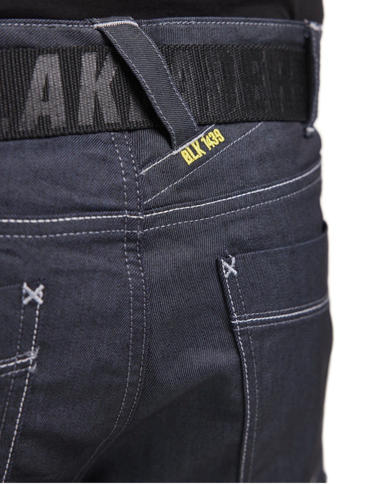 Blaklader Stretch Denim Work Trousers, Navy Blue (7)