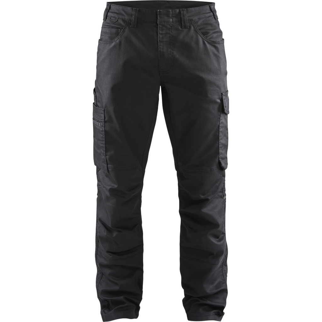 Blaklader Stretch Denim Work Trousers, Black/Black