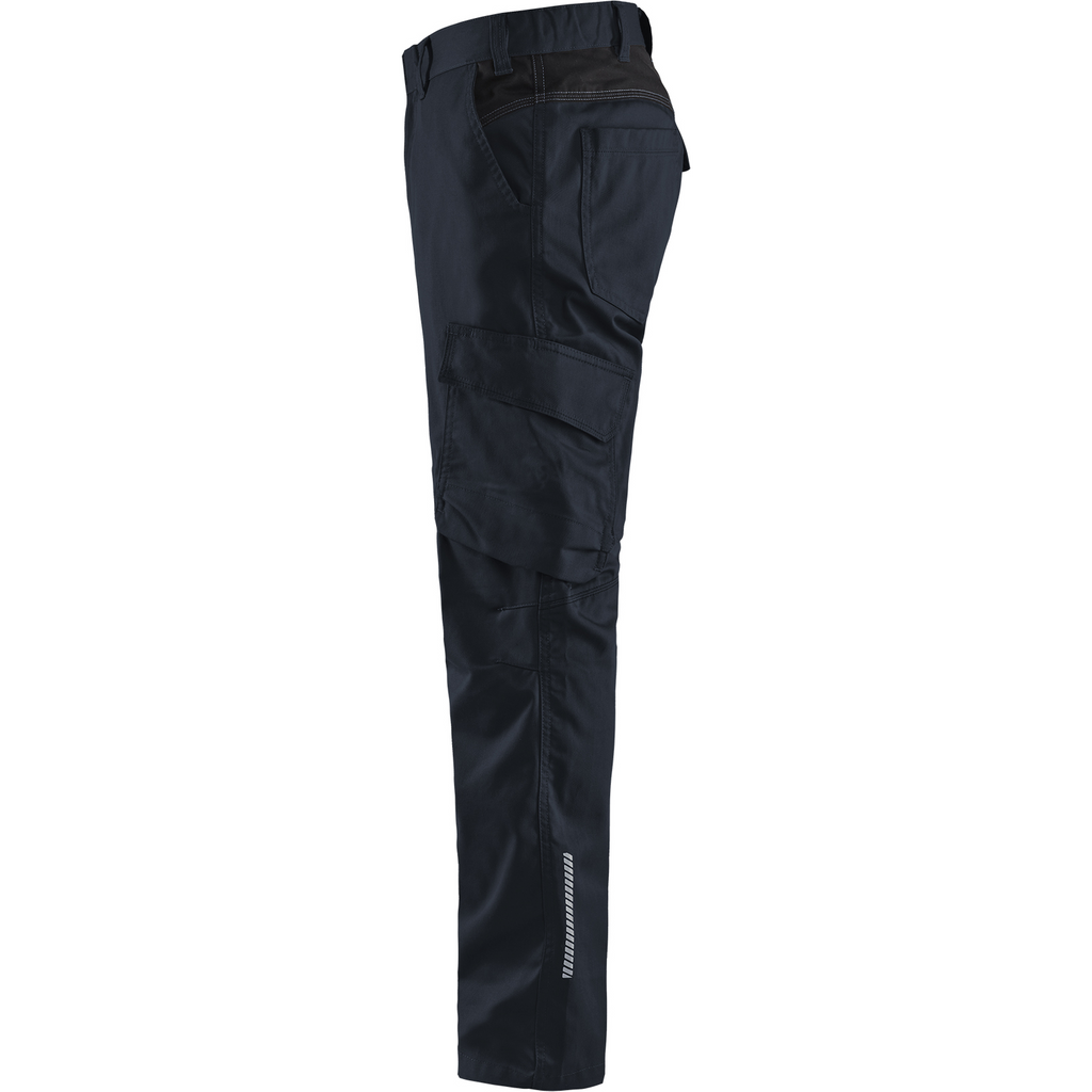 Blaklader Industry Stretch Work Trousers, Dark Navy/Black (2)