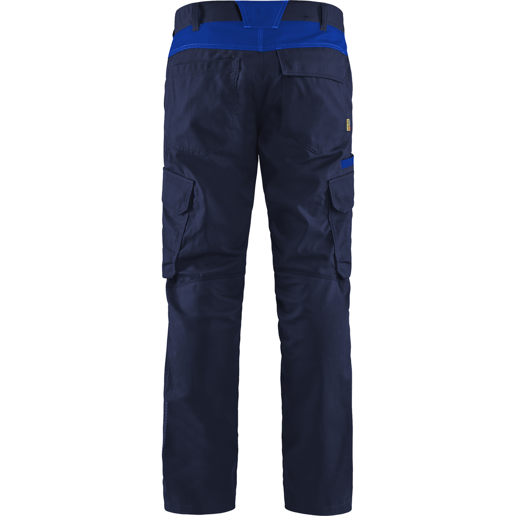 Blaklader Industry Stretch Work Trousers, Navy/Royal Blue (3)