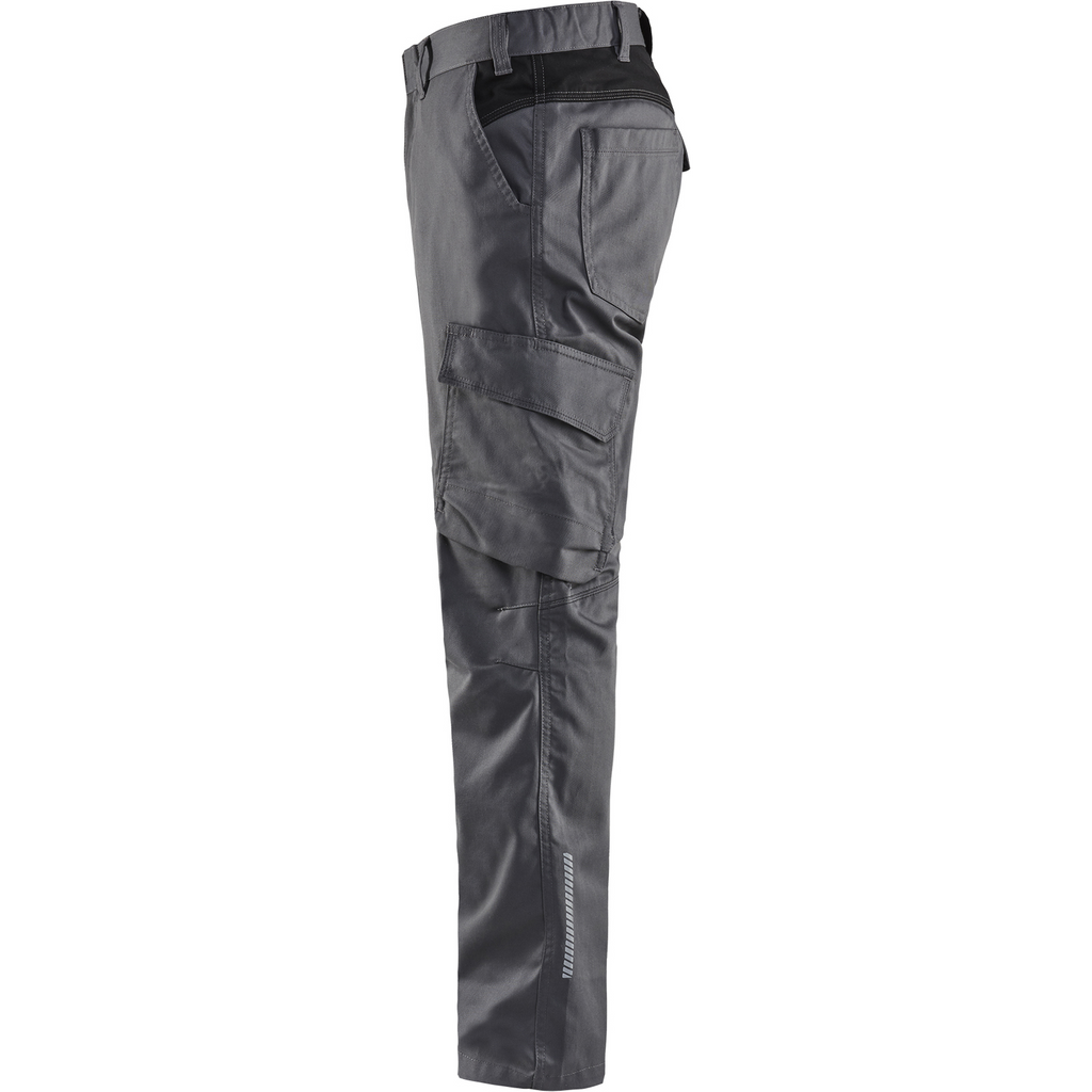 Blaklader Industry Stretch Work Trousers, Medium Grey/Black (3)