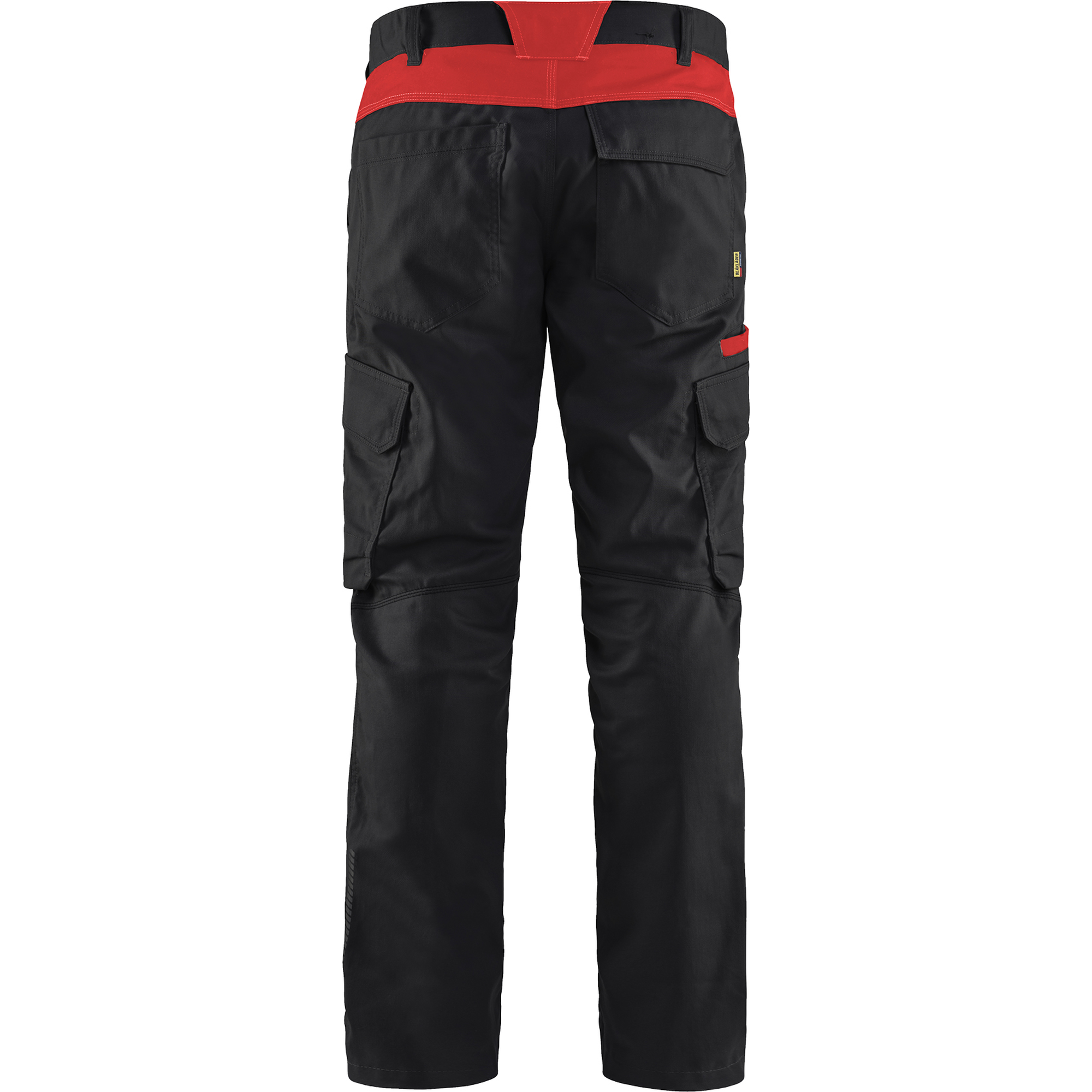 Blaklader Industry Stretch Work Trousers, Black/Red (3)