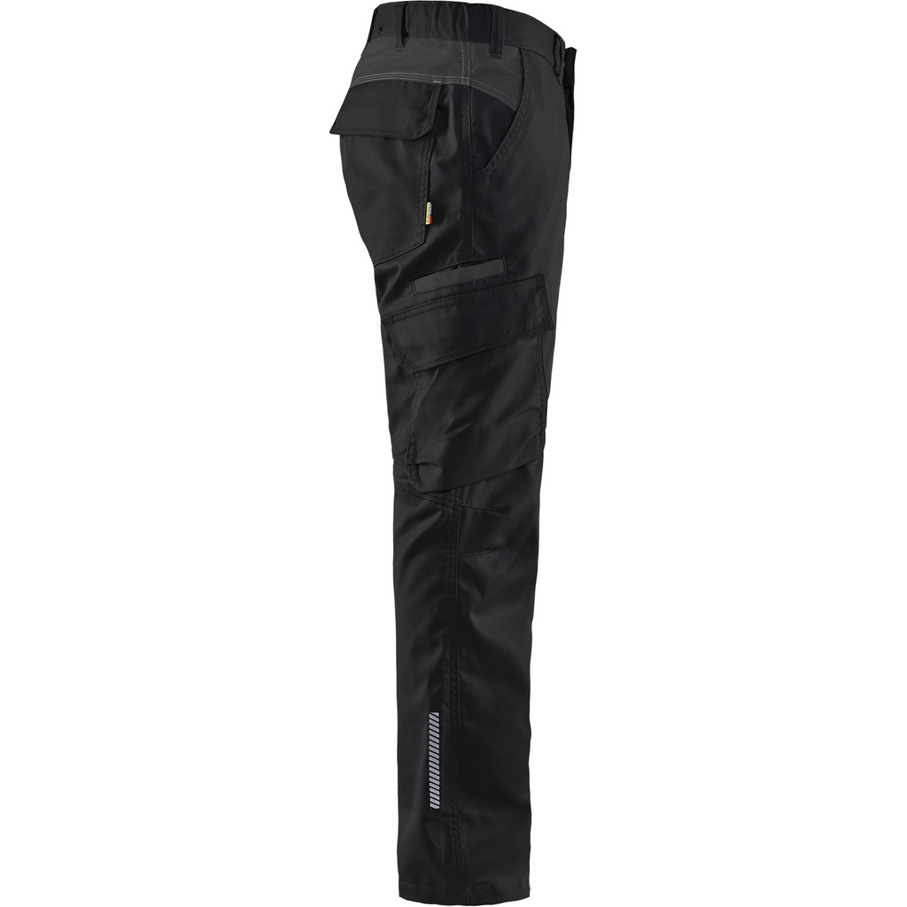 Blaklader Industry Stretch Work Trousers, Black/Dark Grey (2)