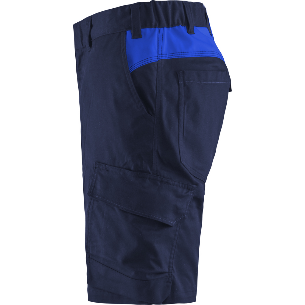 Blaklader Industry Stretch Shorts, Navy/Royal Blue (3)