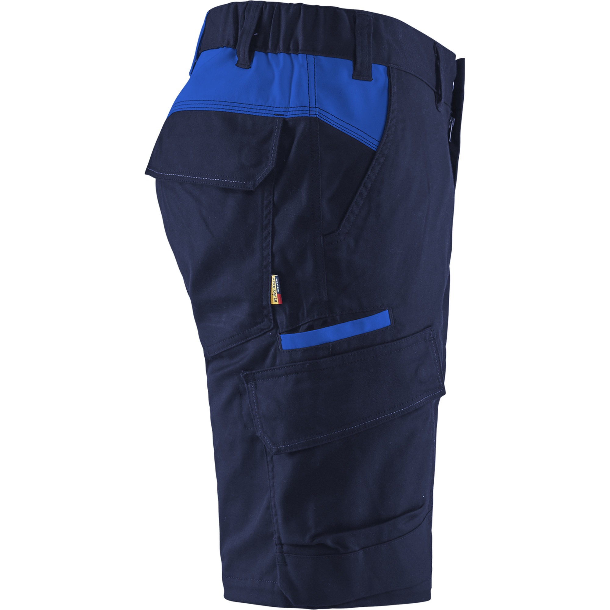Blaklader Industry Stretch Shorts, Navy/Royal Blue (2)