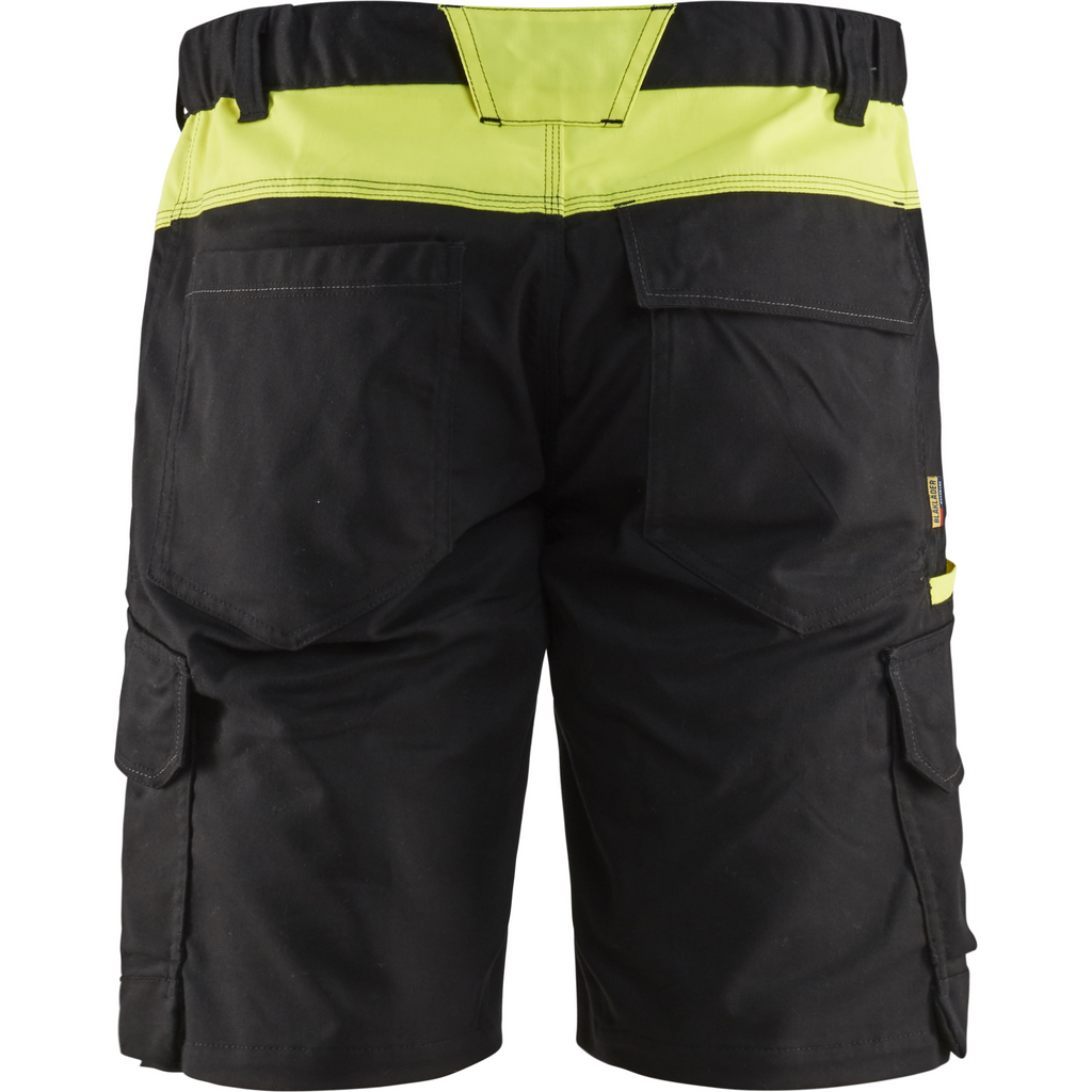 Blaklader Industry Stretch Shorts, Black/Yellow (4)