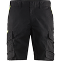 Blaklader Industry Stretch Shorts, Black/Yellow