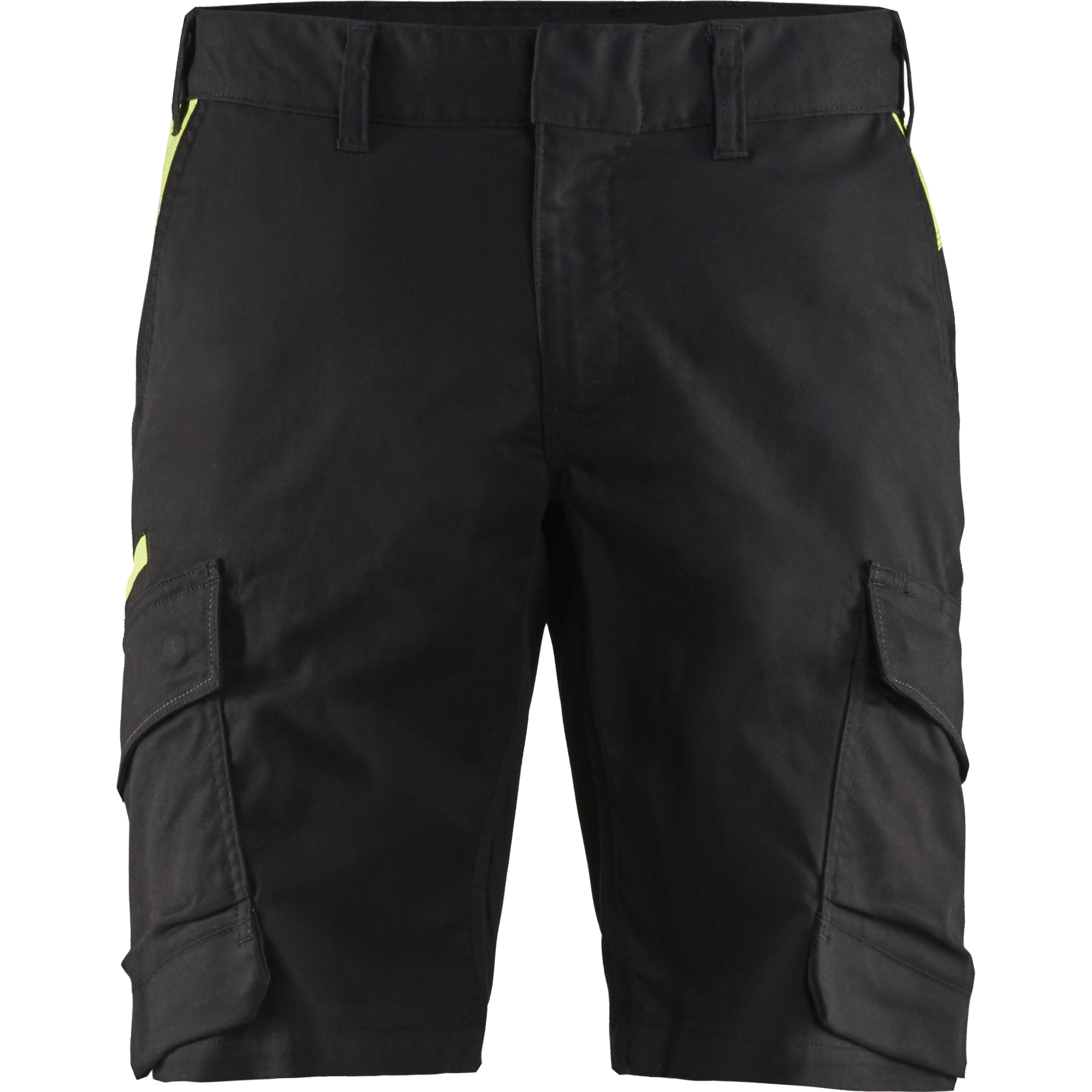 Blaklader Industry Stretch Shorts, Black/Yellow