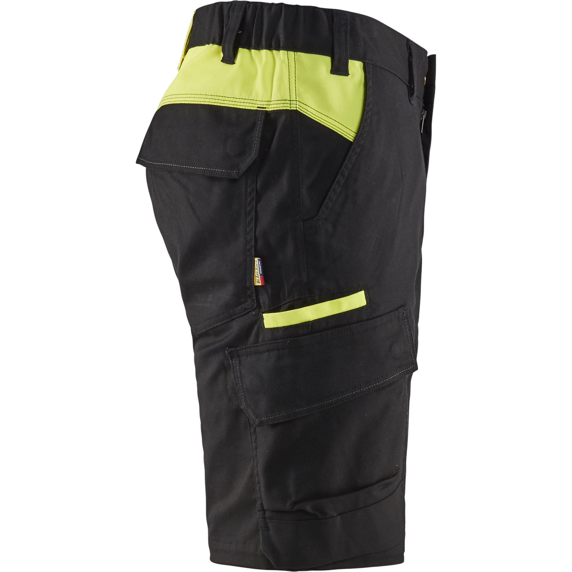 Blaklader Industry Stretch Shorts, Black/Yellow (2)
