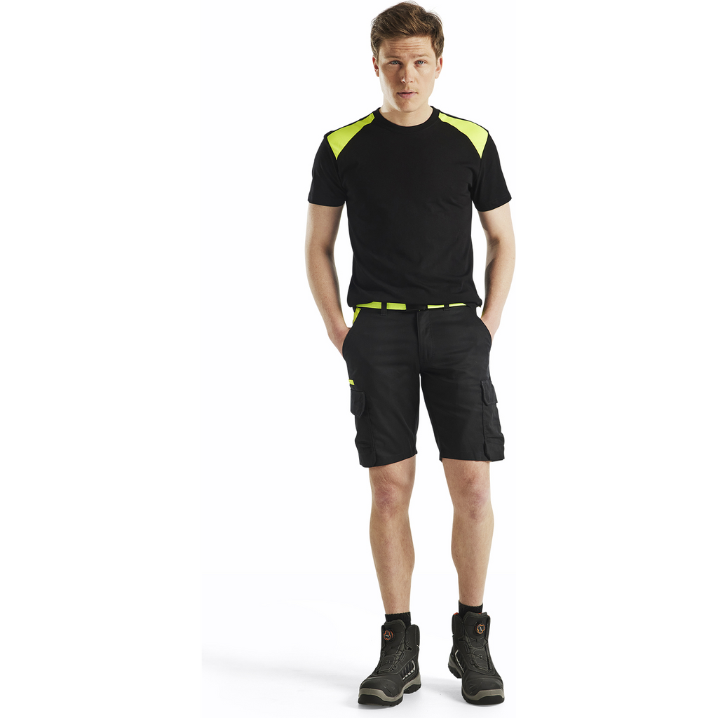 Blaklader Industry Stretch Shorts, Black/Yellow (5)