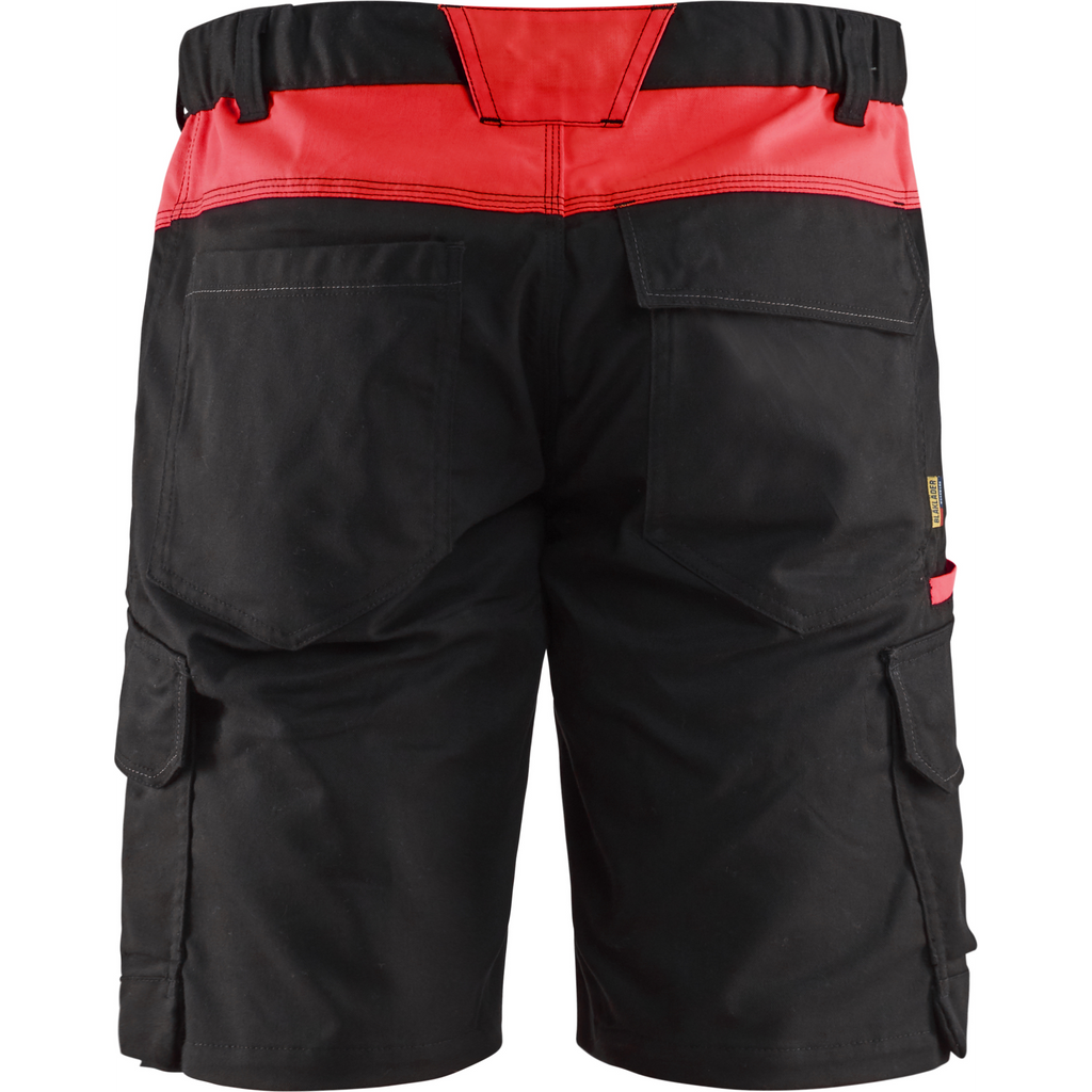Blaklader Industry Stretch Shorts, Black/Red (4)