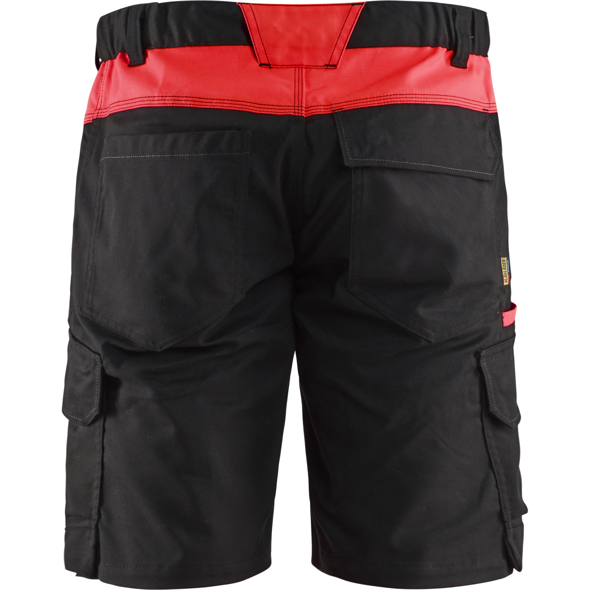 Blaklader Industry Stretch Shorts, Black/Red (4)