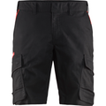 Blaklader Industry Stretch Shorts, Black/Red