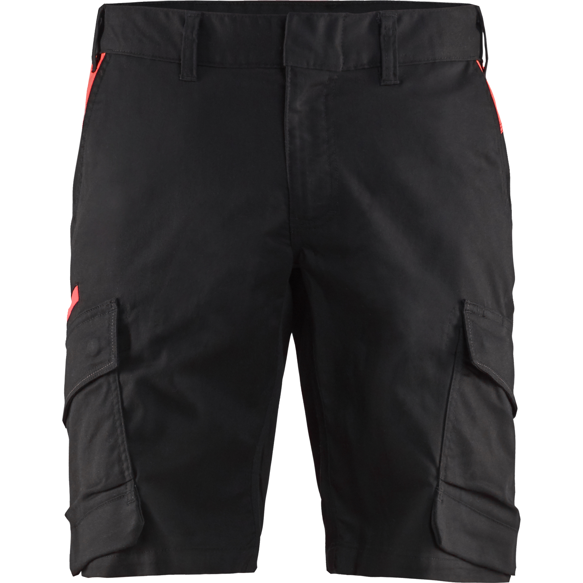 Blaklader Industry Stretch Shorts, Black/Red