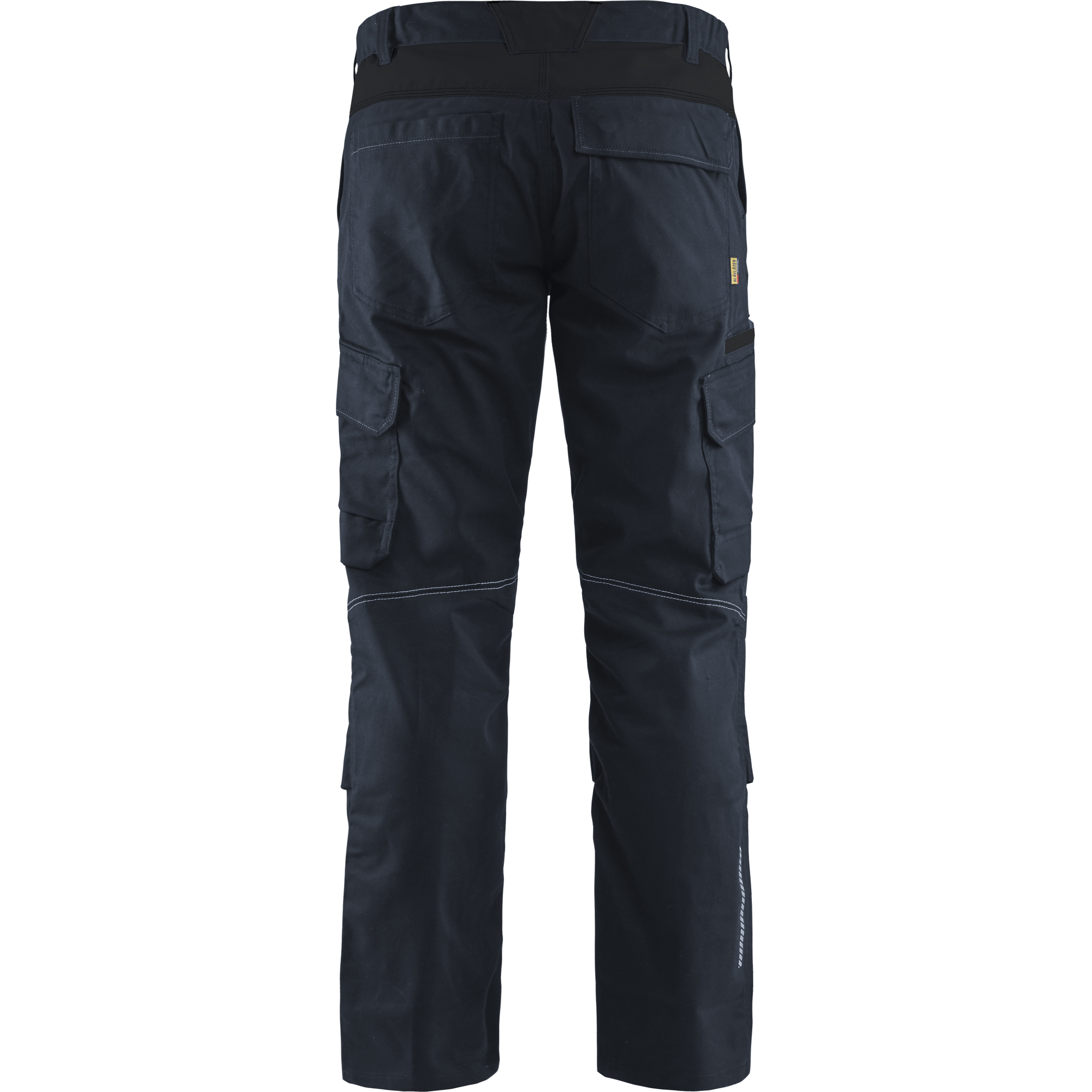 Blaklader Industry Stretch Work Trousers with Knee Pad Pockets, Dark Navy/Black (4)