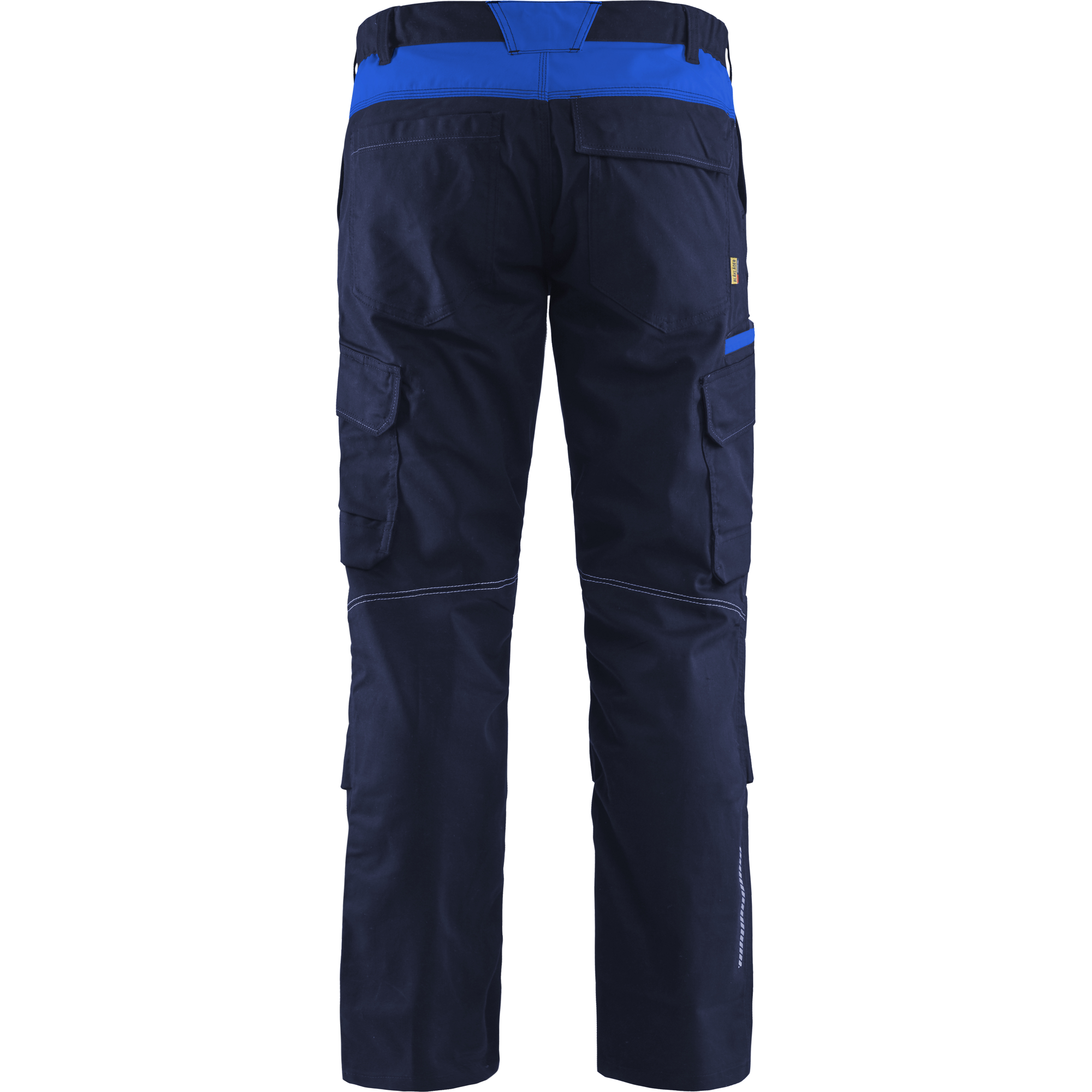 Blaklader Industry Stretch Work Trousers with Knee Pad Pockets, Navy Blue/Royal Blue (4)