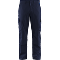 Blaklader Industry Stretch Work Trousers with Knee Pad Pockets, Navy Blue/Royal Blue