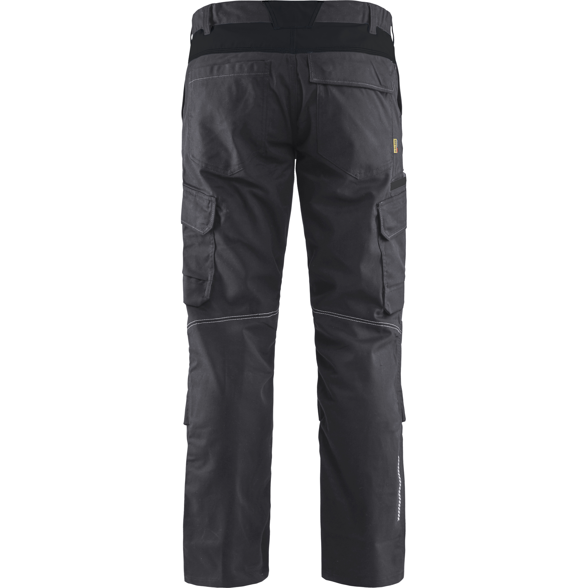 Blaklader Industry Stretch Work Trousers with Knee Pad Pockets, Medium Grey/Black (4)