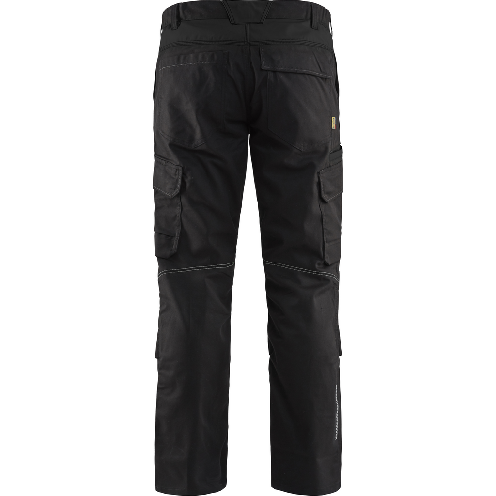 Blaklader Industry Stretch Work Trousers with Knee Pad Pockets, Black (4)